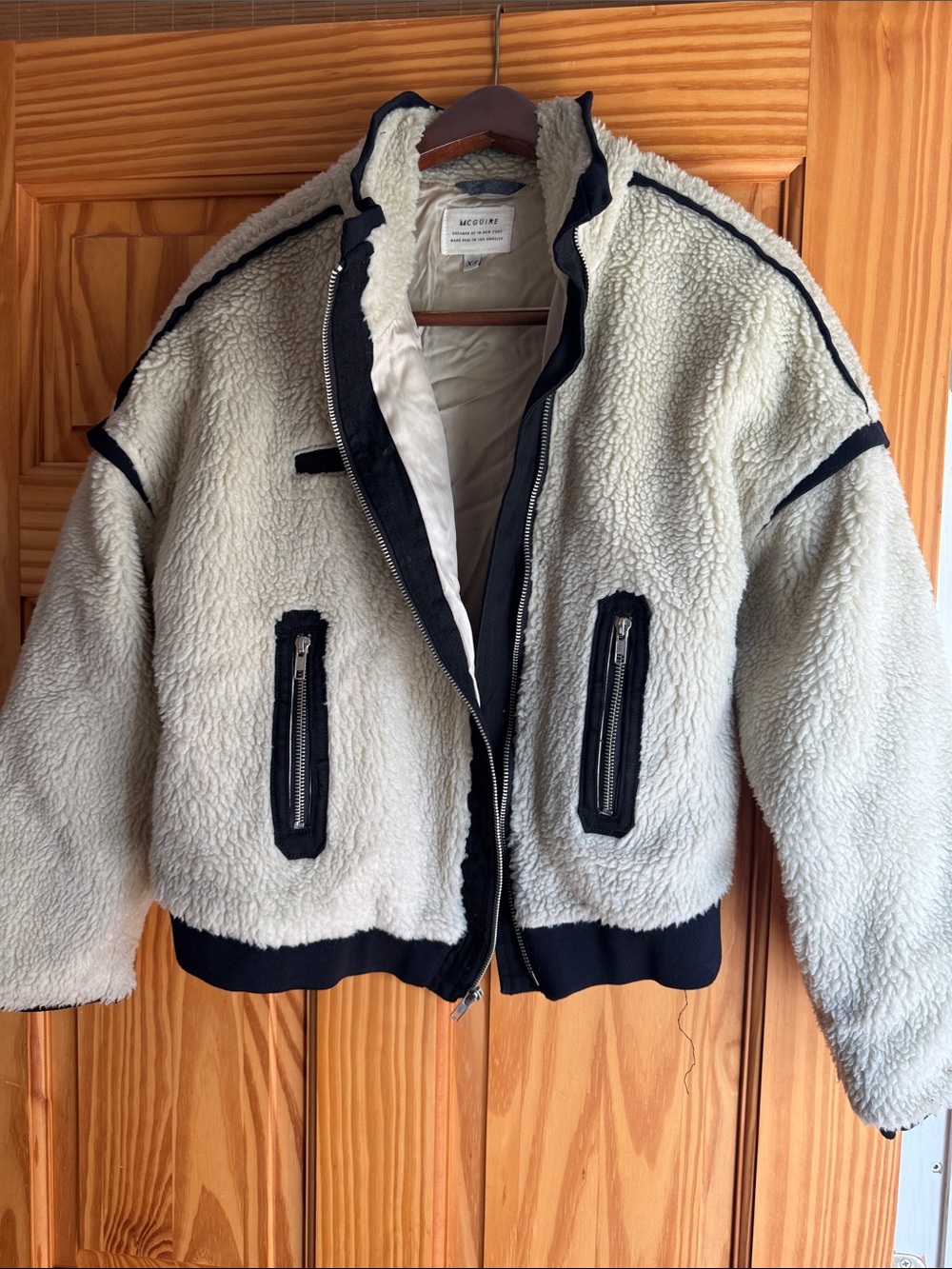 McGuire Cream Jacket with Navy Trim